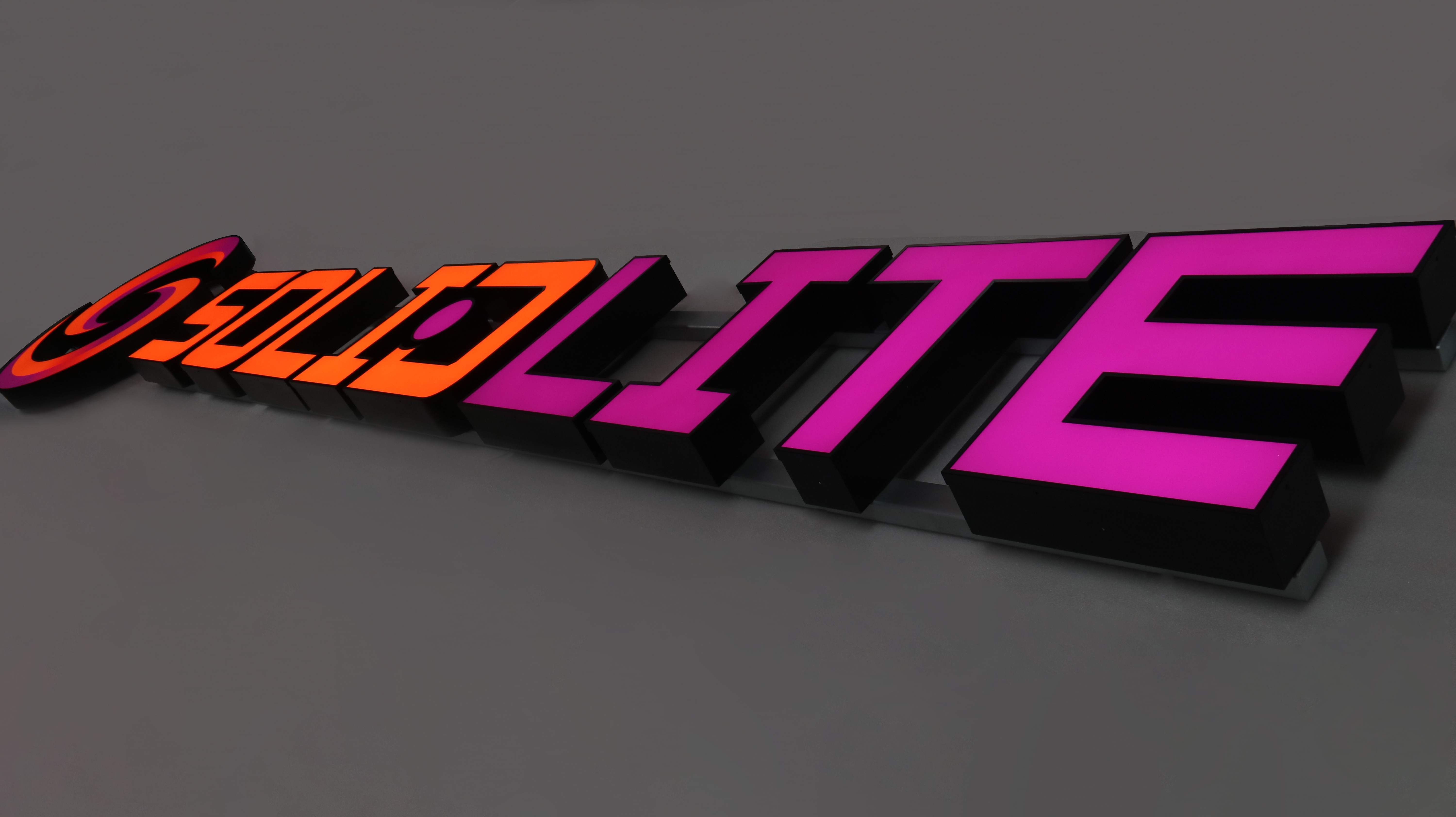 Acrylic Face Trim Cap Front Lit Signs